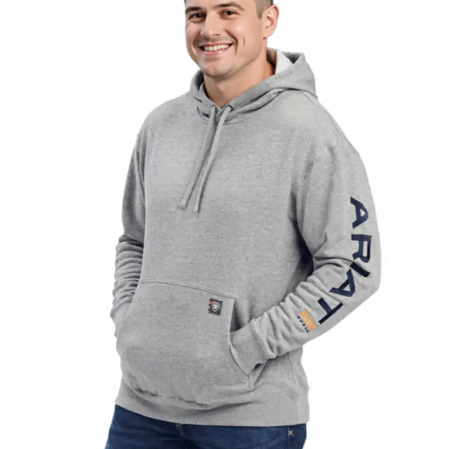 Ariat Graphic Hood 10041627 Heather Grey/Deep Ultramarine