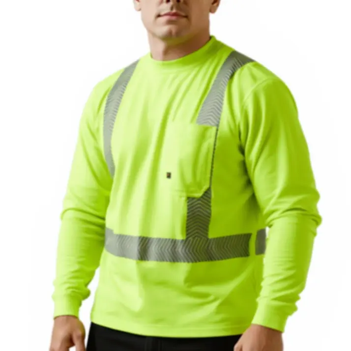 Ariat Ansi Ls T-Shirt 10043823/Hi-Vis Yellow