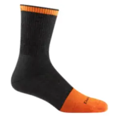 Darn Tough Socks Steely Micro Crew Midweight with Cushion with Full Cushion Toe Box 2007 graphite
