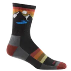 Darn Tough Socks Sunset Ridge Micro Crew Lightweight with Cushion 1997 charcoal