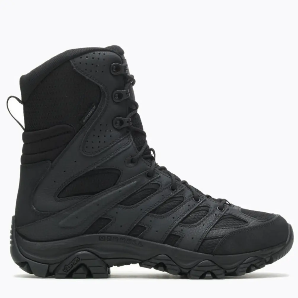 Merrell Men's Moab 3 8" Tactical Zip Black Boot 3907