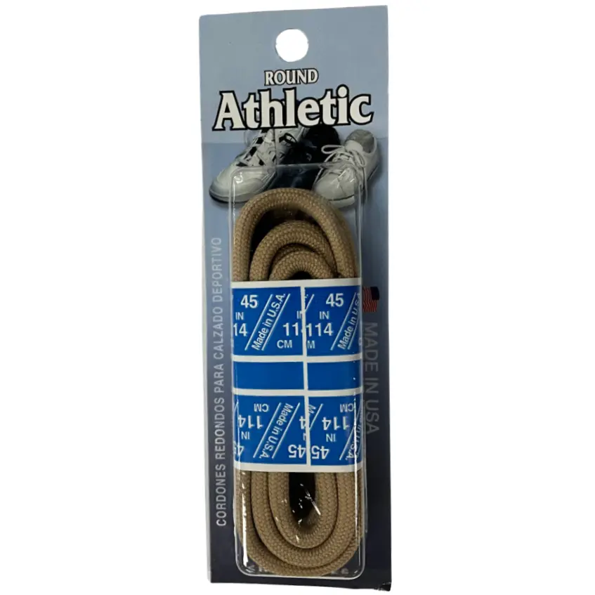 Sole Choice Round Athletic Laces 45" Beige 32029