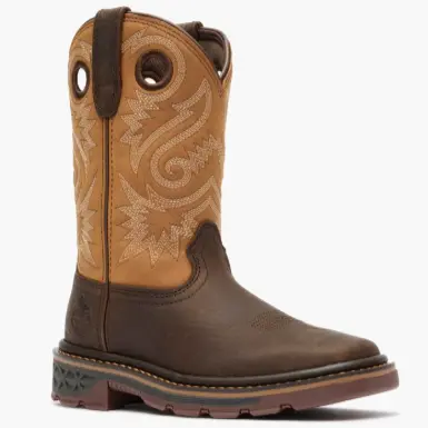 Georgia GB00745 boys brown 8" work boot