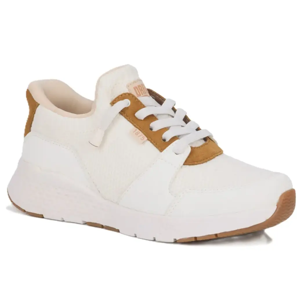 Drew Bobbie White Suede Combo