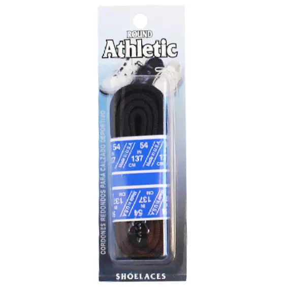 Sole Choice Round Athletic Laces 45'' Black 32029