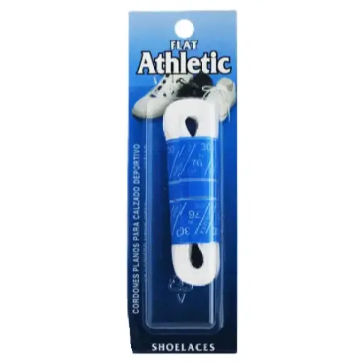 [L1008/white-36] Sole Choice Flat Athletic Laces 36" White L1008